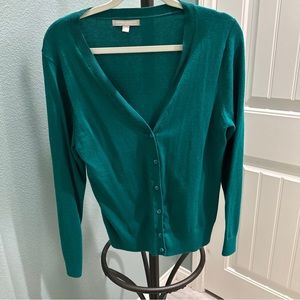 Banana Republic Green Cardigan Sweater Size Large